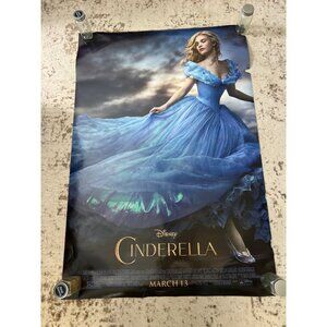Disney Cinderella Movie Theater Poster March 13 Release Date 27x40 Inches